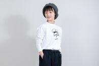 《1》【KEYMEMORY　鎌倉】セーラー帽イラストロングTシャツ　WHITE