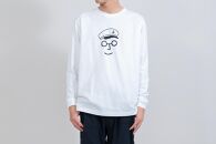 《2》【KEYMEMORY　鎌倉】セーラー帽イラストロングTシャツ　WHITE