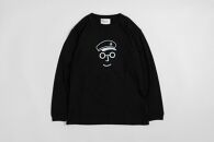 《1》【KEYMEMORY　鎌倉】セーラー帽イラストロングTシャツ　BLACK