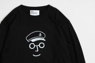 《3》【KEYMEMORY　鎌倉】セーラー帽イラストロングTシャツ　BLACK