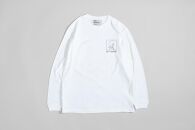 《1》【KEYMEMORY　鎌倉】ウィンドーイラストロングTシャツ　WHITE