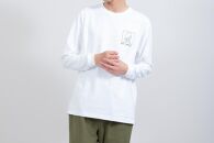 《3》【KEYMEMORY　鎌倉】ウィンドーイラストロングTシャツ　WHITE