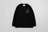 《1》【KEYMEMORY　鎌倉】ウィンドーイラストロングTシャツ　BLACK