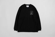 《2》【KEYMEMORY　鎌倉】ウィンドーイラストロングTシャツ　BLACK