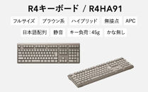 東プレ&nbsp;REALFORCE&nbsp;R4&nbsp;キーボード&nbsp;日本語配列&nbsp;フルサイズ&nbsp;45g&nbsp;メタリックブラウン&nbsp;（型式：R4HA91）
