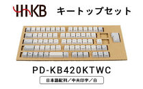 HHKBキートップセット（白）日本語配列／中央印字&nbsp;PD-KB420KTWC