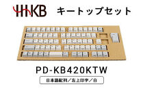 HHKBキートップセット（白）日本語配列／左上印字&nbsp;PD-KB420KTW