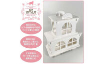 猫家具&nbsp;キャットファニチャーシリーズ&nbsp;猫のお城『キャットホワイトキャッスル&nbsp;2階建て』　※沖縄・離島への配送不可
