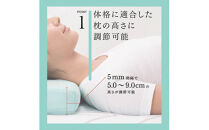 消臭整形外科枕ドクターズピロー（ワイドサイズ）（消臭枕カバー付き）幅60cm×奥行30cm×高さ5cm～9cm　≪枕&nbsp;まくら&nbsp;日本製&nbsp;快眠&nbsp;安眠&nbsp;寝返り&nbsp;高さ調節&nbsp;消臭&nbsp;硬め≫◇