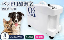 ペット用酸素室オーツーペット&nbsp;＜3ヶ月レンタルプラン・専用ケージ別＞