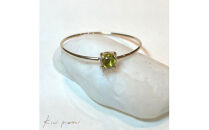 【11号】【天然石ジュエリー】&nbsp;ペリドット&nbsp;k10(10金）リング◇