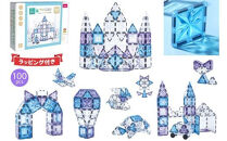 kebo&nbsp;知育玩具&nbsp;おもちゃ&nbsp;磁石ブロック&nbsp;100pcs&nbsp;|&nbsp;積み木&nbsp;立体パズル&nbsp;3歳&nbsp;4歳&nbsp;5歳&nbsp;6歳&nbsp;お誕生日&nbsp;女の子&nbsp;男の子&nbsp;入学&nbsp;入園&nbsp;お祝い&nbsp;マグネット&nbsp;ブロック&nbsp;星煌/アナ雪カラー