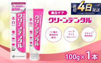 クリーンデンタル&nbsp;美白ケア&nbsp;100g&nbsp;1本&nbsp;|&nbsp;歯磨き粉&nbsp;歯磨き&nbsp;ハミガキ&nbsp;デンタルケア&nbsp;フッ素&nbsp;虫歯&nbsp;口臭&nbsp;歯肉炎&nbsp;歯周病&nbsp;歯槽膿漏&nbsp;予防