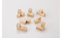 「MORI&nbsp;NO&nbsp;PUZZLE」I　3×3×3　ヒノキ（天然オイル）|&nbsp;パズル&nbsp;間伐材&nbsp;森を育てる&nbsp;子ども&nbsp;知育&nbsp;五感&nbsp;木のぬくもり
