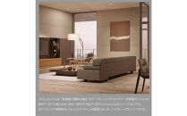 旭川家具&nbsp;カンディハウス&nbsp;ATILLA&nbsp;LUX&nbsp;リビングソファー240&nbsp;ウォルナットCW&nbsp;／&nbsp;張地（布）ベントレー&nbsp;GY&nbsp;_01827