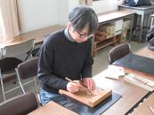 鎌倉彫(講習&体験)　モンステラを彫って塗ってみる【ポイント交換専用】