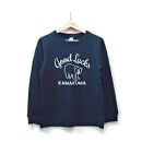 【Women’s&nbsp;Mサイズ】鎌倉の人気キャラクターカマクマのスウェット（ネイビー）とTOTEバッグ【ポイント交換専用】