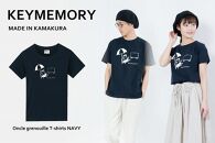 《0》【KEYMEMORY鎌倉】GrenouilleイラストTシャツ&nbsp;NAVY【ポイント交換専用】
