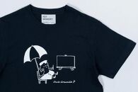 《0》【KEYMEMORY鎌倉】GrenouilleイラストTシャツ&nbsp;NAVY【ポイント交換専用】