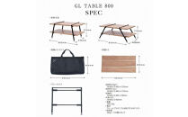 【鎌倉天幕】GL&nbsp;TABLE&nbsp;800&BBQ&nbsp;UNIT&nbsp;天然木テーブル＆ステンレス天板(火床台仕様)セット&nbsp;KTM-T80＆KTM-BT80【ポイント交換専用】