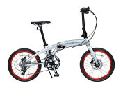 防災対応　メルセデスベンツ&nbsp;ノンパンク折りたたみ自転車２０型＜シルバー＞