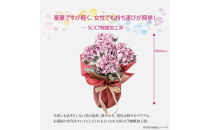 アーティフィシャルフラワー&nbsp;紫陽花&nbsp;大輪&nbsp;5本立ち&nbsp;パープル&nbsp;SC触媒加工済