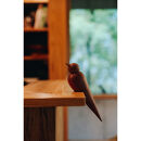【Bubinga（ブビンガ）：あか茶】【銘木再生】幸運を運ぶ木製オブジェliving_bird&nbsp;燕