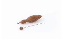 【Bubinga（ブビンガ）：あか茶】【銘木再生】幸運を運ぶ木製オブジェliving_bird&nbsp;海鳥