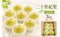 【2026年度先行予約】数量限定　鳥取県産　二十世紀梨　家庭用　3kg(約6〜9玉)【8月20日以降発送】