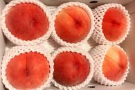 【定期便&nbsp;全2回／2027年8・9月発送】＜旬の桃おまかせ約2kg・6～9玉＞×2回（自家製有機肥料・減農薬・化学肥料無使用）【ポイント交換専用】