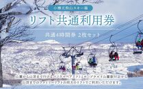 小樽天狗山スキー場 リフト 共通4時間券 2枚