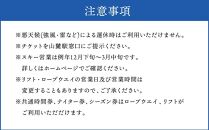 小樽天狗山スキー場 リフト 共通4時間券 2枚