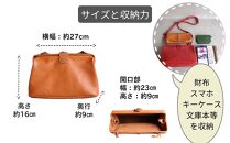 【革工房Japlish】がまぐちショルダーバッグ　Sサイズ【キャメル】新しくも懐かしいデザインが女性に好評＜福岡市の本革製品＞