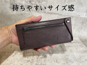 洗練された薄さ「スマートウォレット　マグロ~Magro~」&nbsp;ダークブラウン