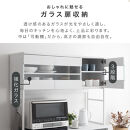 【完成品でお届け】キッチンボード&nbsp;ゴミ箱収納付き&nbsp;ハイタイプ〔幅120cm〕（ホワイト）キッチンボード&nbsp;ゴミ箱&nbsp;食器棚&nbsp;ゴミ箱収納付き&nbsp;レンジボード&nbsp;大型レンジ&nbsp;収納&nbsp;ラック&nbsp;大容量&nbsp;コンセント&nbsp;KKANCB000053-0-WH