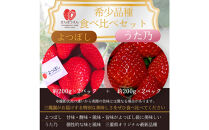 【先行予約！】2027年2月以降順次発送　食べ比べ「よつぼし」「うた乃」200ｇ×4パック