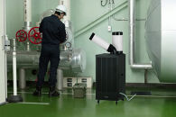 スポットクーラー&nbsp;2.5kW&nbsp;ISAC-2501U-B&nbsp;ブラック