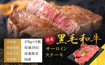 【銀閣寺大西】国産黒毛和牛サーロインステーキ170g×3枚｜京都&nbsp;老舗&nbsp;有名店&nbsp;ステーキ&nbsp;人気［&nbsp;国産黒毛和牛&nbsp;サーロイン&nbsp;ステーキ&nbsp;コクのある味わい&nbsp;贅沢&nbsp;ご褒美&nbsp;美食&nbsp;グルメ&nbsp;おすすめ&nbsp;お肉&nbsp;牛肉&nbsp;ギフト&nbsp;プレゼント&nbsp;贈答&nbsp;お取り寄せ&nbsp;通販&nbsp;送料無料&nbsp;］