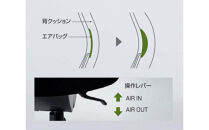 【924-01】コクヨチェアー　ブラック　プント　ハイグレード椅子(革張り/ハイバック/肘付き)