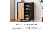 【ブラウン】シューズボックス&nbsp;シューズラック&nbsp;靴箱&nbsp;シューズ&nbsp;収納&nbsp;靴収納&nbsp;コレクションボード&nbsp;本棚&nbsp;棚収納&nbsp;可動棚&nbsp;ロータイプ