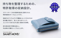 【京都市ふるさと納税】SMART&nbsp;MOVE!〈type2〉Kamo&nbsp;Blue｜賀茂の浅水（くすみ水色）｜京都&nbsp;ウォレット&nbsp;人気ブランド［&nbsp;京都&nbsp;財布&nbsp;本革&nbsp;スマートキー2個収納&nbsp;財布一体型キーケース&nbsp;ウォレット&nbsp;職人が一つ一つ手作り&nbsp;収納力&nbsp;コンパクト&nbsp;人気&nbsp;おすすめ&nbsp;かわいい&nbsp;ギフト&nbsp;プレゼント&nbsp;お取り寄せ&nbsp;通販&nbsp;送料無料&nbsp;ふるさと納税&nbsp;］