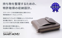 【京都市ふるさと納税】SMART&nbsp;MOVE!〈type2〉Velvet&nbsp;Greige｜東山の小径（深いグレージュ/トープ）｜京都&nbsp;ウォレット&nbsp;人気ブランド［&nbsp;京都&nbsp;財布&nbsp;本革&nbsp;スマートキー2個収納&nbsp;財布一体型キーケース&nbsp;ウォレット&nbsp;職人が一つ一つ手作り&nbsp;収納力&nbsp;コンパクト&nbsp;人気&nbsp;おすすめ&nbsp;かわいい&nbsp;ギフト&nbsp;プレゼント&nbsp;お取り寄せ&nbsp;通販&nbsp;送料無料&nbsp;ふるさと納税&nbsp;］