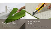 【高島屋選定品】　ｓｈｉｂａ－ｃｏｃｏｃｈｉ室内用人工芝ホームタイル１２枚　TT400HT