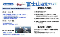 【１名参加用】静岡空港発着&nbsp;富士山遊覧フライト／FDAで約55分の遊覧　ラド観光のFDA利用ツアーふるさと納税