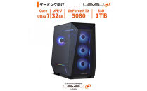 パソコン工房&nbsp;4年間物損保証&nbsp;ミドルタワーゲーミングPC&nbsp;Core&nbsp;Ultra&nbsp;7/5080/No.458