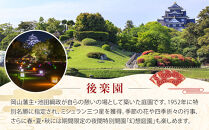岡山後楽園入園券と令和８年秋の延養亭特別公開券のセット（１名様）