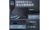 【堺市企画】Macbook&nbsp;カバー&nbsp;Air15inch&nbsp;ミッドナイト&nbsp;HOGOTECH