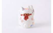 4.5号絵馬両手招き猫　桜盛