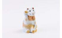 6号招き猫　金襴手