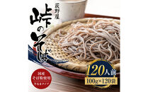 峠のそば&nbsp;1人前&nbsp;100g×120袋